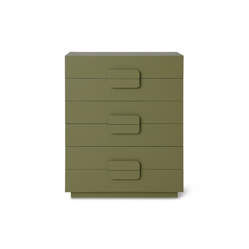 [FCW0001] Cabinet à tiroirs Spacious, vert armée