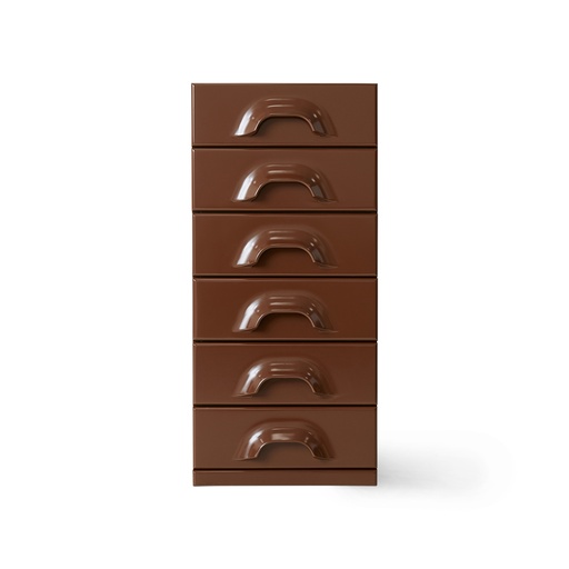[MKA2005] Commode 6 tiroirs, chocolat