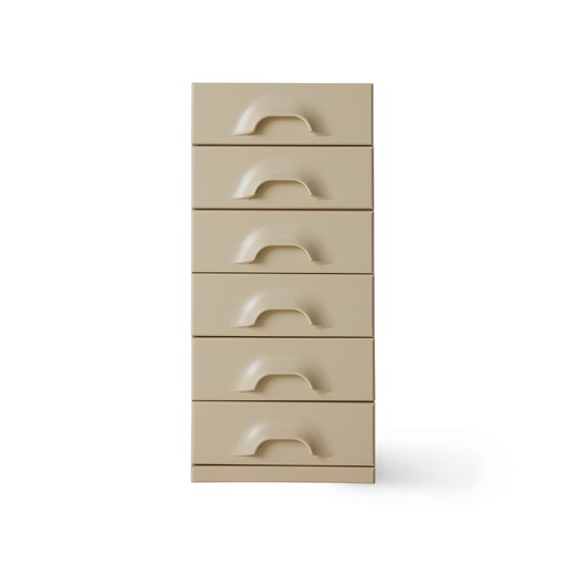 [MKA2007] Commode 6 tiroirs, crème