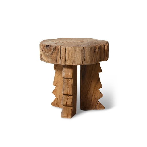 [FST0004] Tabouret bois Carved