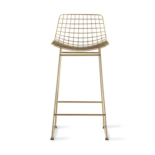 [MZM4619] Tabouret de bar Wire, laiton