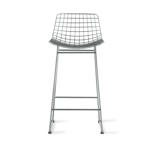 [MZM4916] Tabouret de bar Wire métal, argent