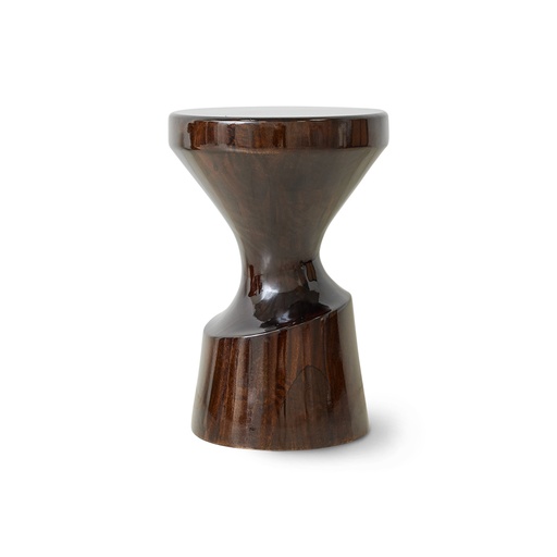 [MSK3712] Tabouret bois, bordeaux