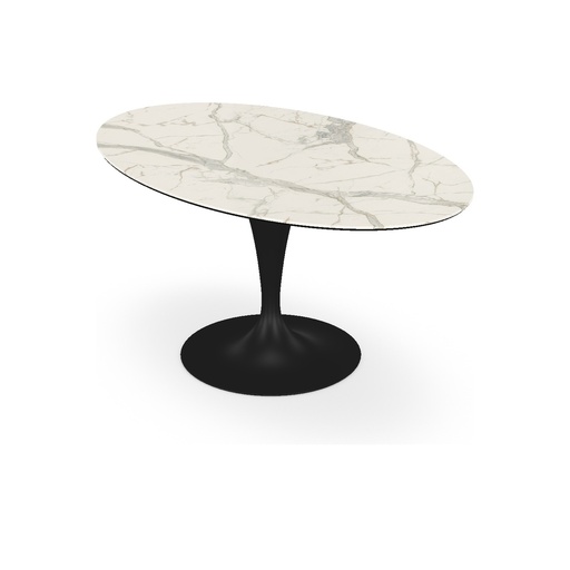 Table Flûte elliptique en céramique