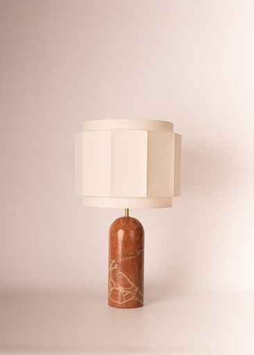 Lampe à poser Pura Okla – abat-jour à facettes – H 69 cm