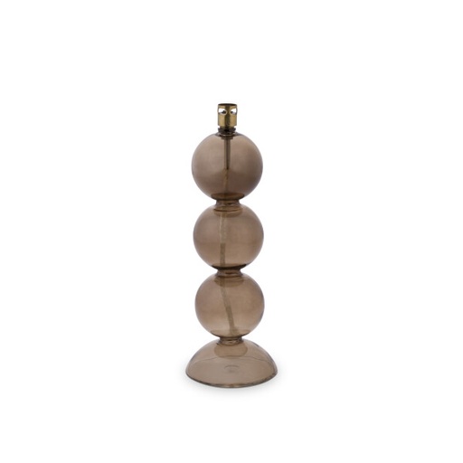 [1337] Lampe à huile Collier – verre champagne, laiton – M Ø8 × 21 cm