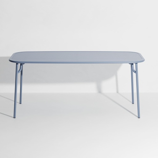 Table rectangulaire Week-End – aluminium, medium