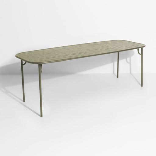 Table rectangulaire Week-End – aluminium, grande