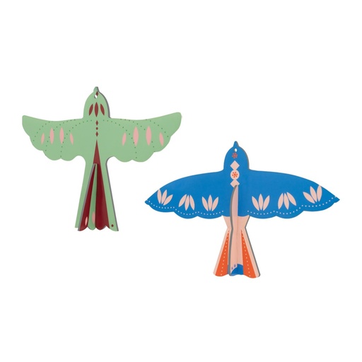 [ORN54] Ornement Northern Tales - oiseaux nordiques (lot de 2)