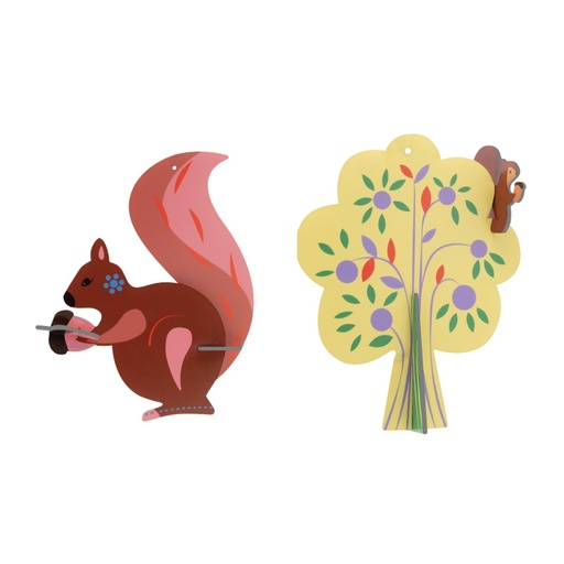 [ORN56] Ornement Northern Tales - l'arbre à histoires et l'écureuil (lot de 2)