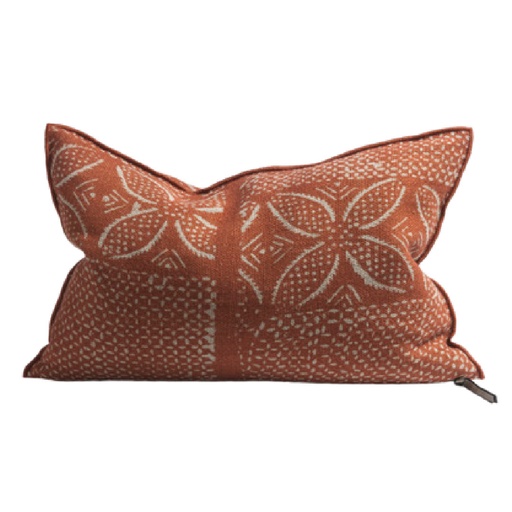 Coussin Vice Versa Lin Wabi-Sabi Imprimé Bogolan
