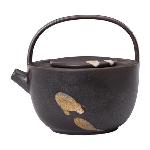 [1104272620] Théière Koyo – marron foncé/chamois
