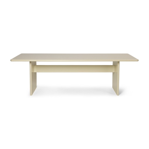 [1104266453] Table à manger Rink – coquille d'œuf – 240 x 90 cm