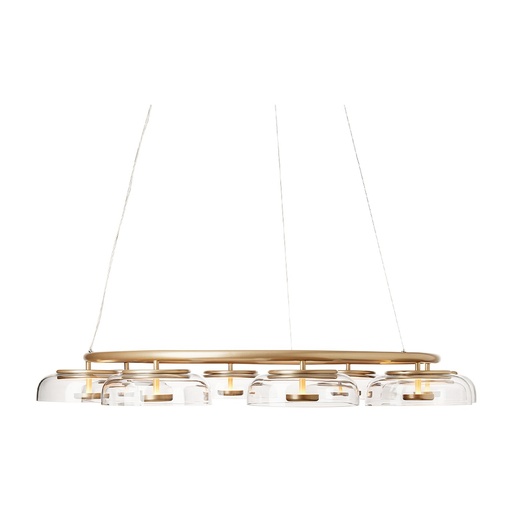 [2021005] Lustre Blossi 8 – or nordique / verre clair