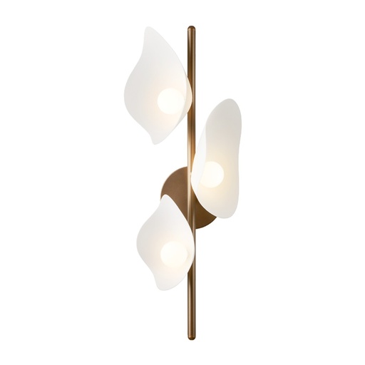 [2125002] Applique Florii 3 – bronze foncé / blanc